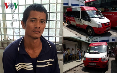 con nghiện nhảy lên xe buýt đạp ga cho xe chạy loạn trong bến hình 0 con nghien nhay len xe buyt dap ga cho xe chay loan trong ben hinh 0