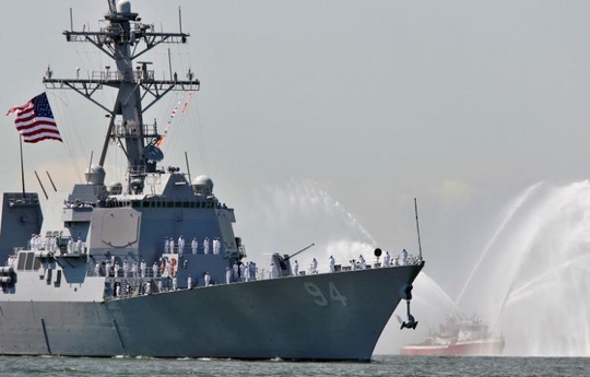 Tàu khu trục USS Nitze. Ảnh: REUTERS