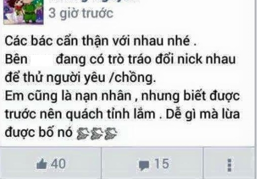 thử lòng người yêu
