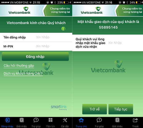 Khach hang Vietcombank mat 40 trieu dong vi Mobile Banking hinh anh 2