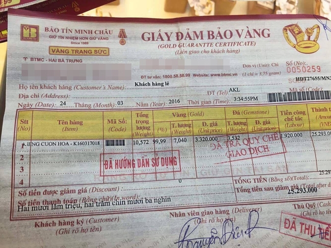 Bảo Tín Minh Châu nhận sai vụ bán kiềng vàng 7 chỉ nhưng giá trị thực có 6 chỉ - Ảnh 4.