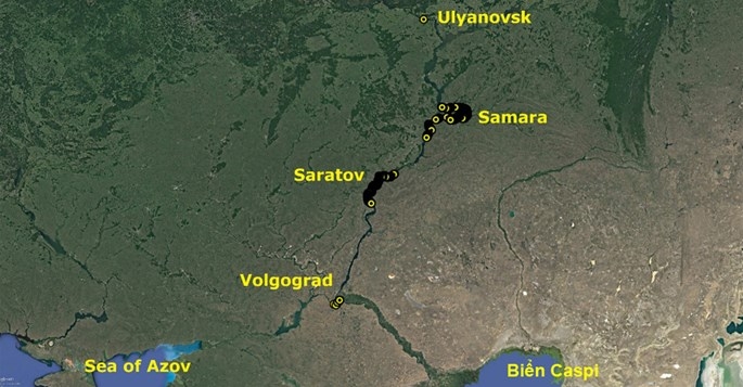 Tàu chiến Gepard Việt Nam vào kênh đào qua sông Don ra biển Azov - ảnh 2