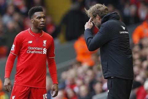 Giua Jurgen Klopp va Daniel Sturridge dang co mau thuan nho