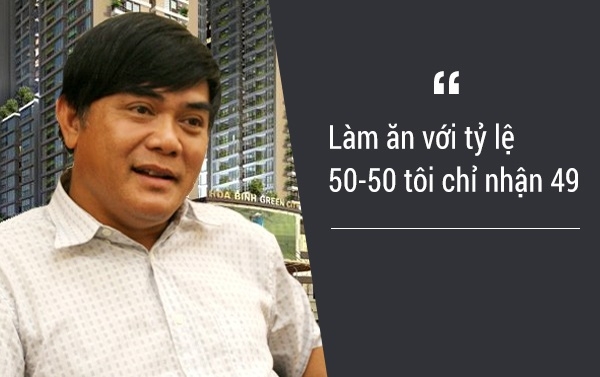  Theo triết lý kinh doanh của đại gia Đường Bia, nếu làm ăn với đối tác tỷ lệ là 50-50 thì ông chỉ nhận về mình 49, khi đối tác nhận hơn phần mình thì sẽ không bao gì xảy ra tranh chấp. 