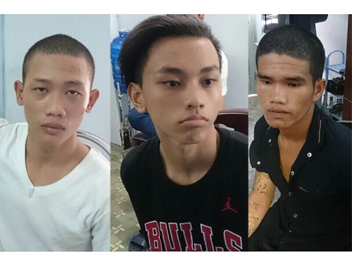 Các đối tượng cướp giật tại cơ quan công an