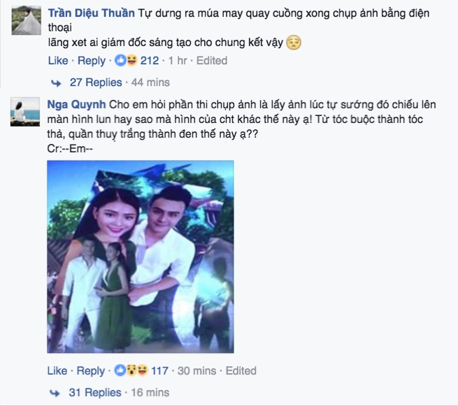 Cu dan mang phan ung gay gat ve dem chung ket The Face hinh anh 1
