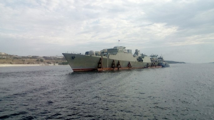 Chùm ảnh tàu chiến Gepard 3 9 thứ ba của Việt Nam ra cửa biển Azov - ảnh 3