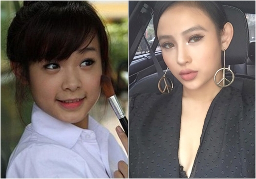 Rất khó có thể nhận ra hot girl Huyền Baby nhí nhảnh ngày nào.
