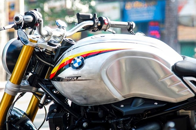 BMW R nineT son tem co Duc cua biker Sai Gon hinh anh 4