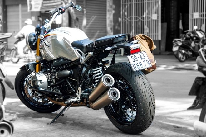 BMW R nineT son tem co Duc cua biker Sai Gon hinh anh 5