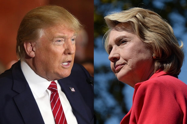  Ứng viên tổng thống Mỹ của đảng Cộng hòa Donald Trump (trái) và ứng viên đảng Dân chủ Hillary Clinton. (Ảnh: Getty) 