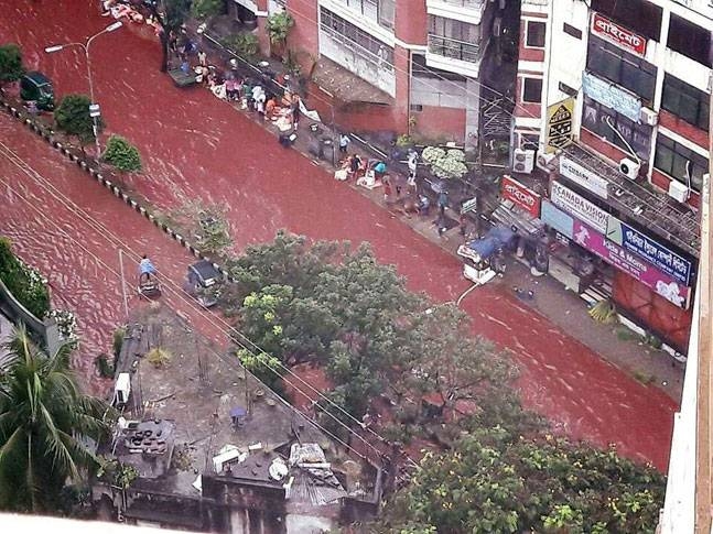 Đường phố nhuộm màu đỏ máu trong lễ hiến sinh của người Hồi giáo khiến ai cũng phải rùng mình - Ảnh 1.
