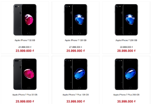 Sau khi hàng về, giá iPhone 7 xách tay đã bắt đầu giảm vài triệu đồng.