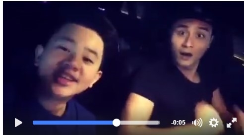 Vinh Thuy bo vo lang, dua gion em trai khi dang lai oto hinh anh 1