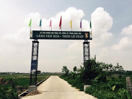 Thôn Lễ Pháp, nơi xảy ra việc các bộ xã, huyện cấp 