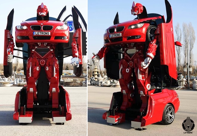 Xe BMW bien hinh Transformer nhu trong phim hinh anh 1