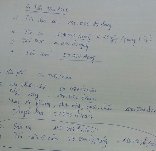 hoc sinh mam non phai dong tien co nuoi, bao ve? hinh anh 1