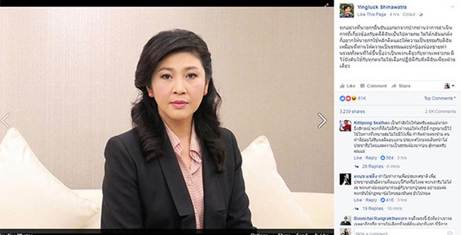 Bà Yingluck “châm ngòi” cuộc chiến mới