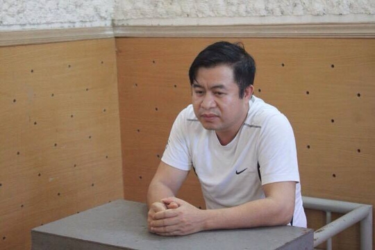  Đặng Đình Hồng tại cơ quan công an - Ảnh: Công an cung cấp 
