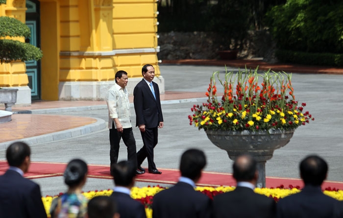 anh: le don chinh thuc tong thong philippines tham vn hinh anh 2