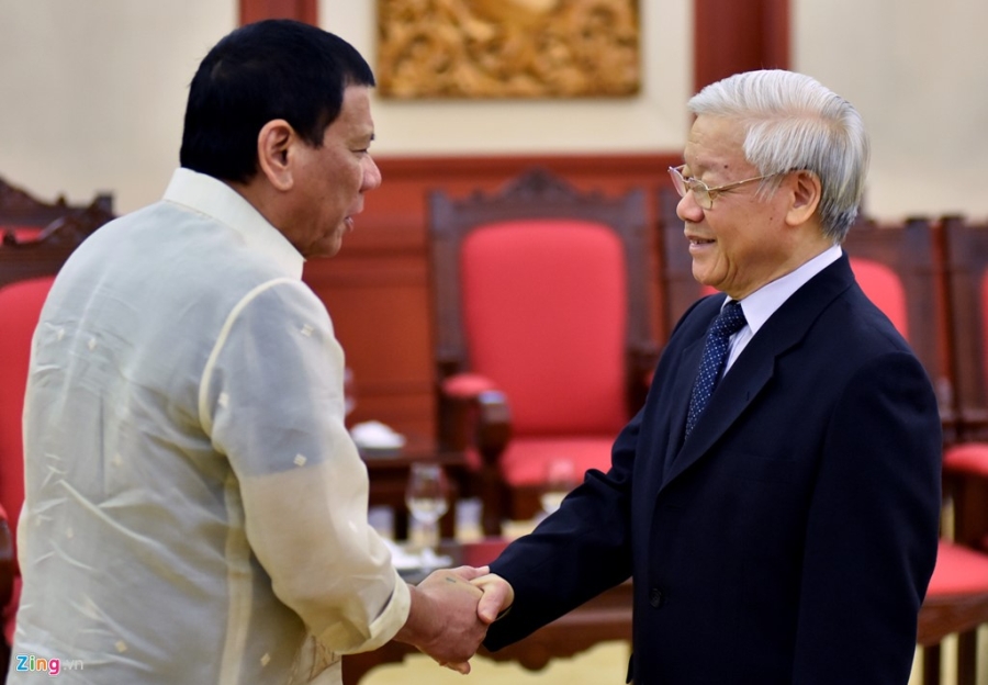 Tong bi thu, Thu tuong gap Tong thong Philippines Duterte hinh anh 5