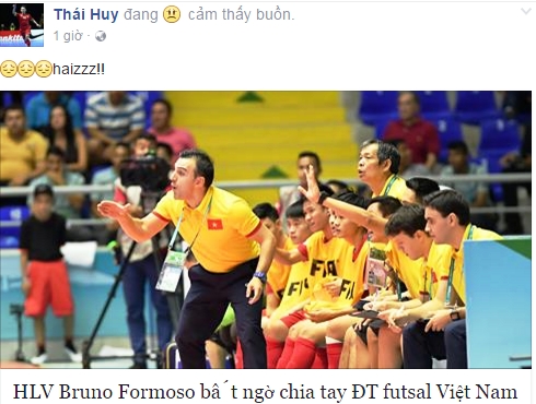 Tuyen thu futsal Viet Nam hut hang vi HLV Bruno chia tay hinh anh 1