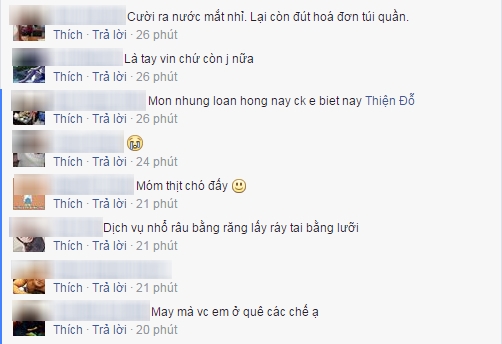 tờ hoá đơn ghi món ăn lạ đời