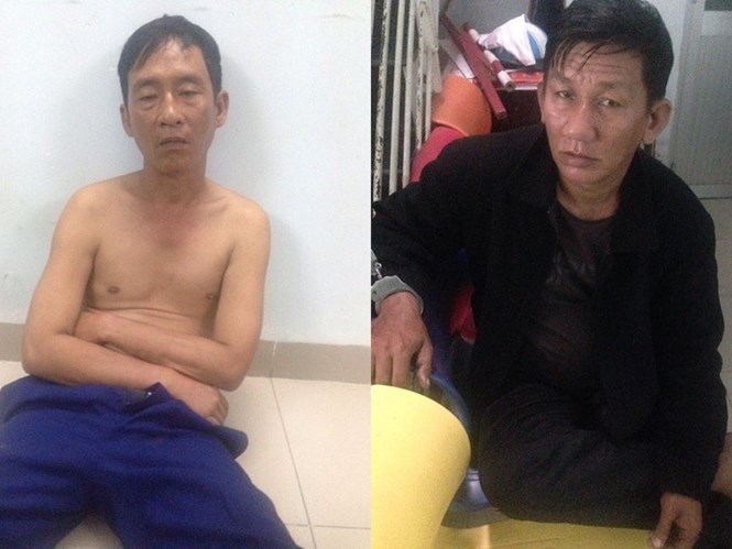 Hiệp, Hiếu sau khi bị bắt /// Ảnh: Nguyên Bảo