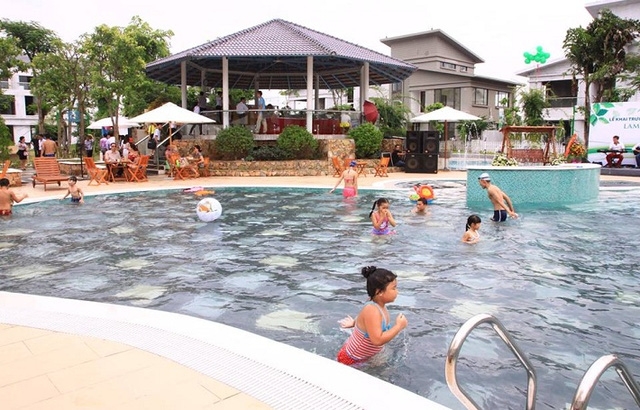  Nhiều người mua căn hộ ở Khu đô thị Đặng Xá chỉ để làm nhà nghỉ cuối tuần, có chỗ vui chơi cho trẻ nhỏ 