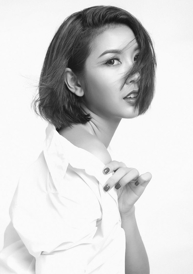 A hau Thuy Van la lam voi mai toc ngan hinh anh 6