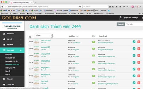 bat khan cap ke cam dau to chuc, dieu hanh website gold889.com hinh 0