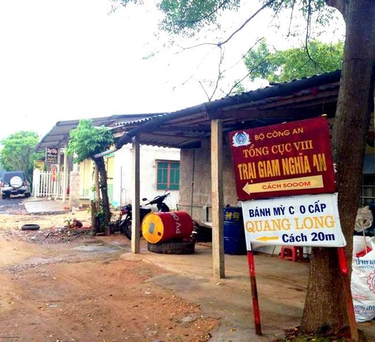 Trại giam Nghĩa An, nơi xảy ra vụ việc 