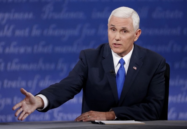  Mike Pence, phó tướng của ông Donald Trump (Ảnh: Reuters) 