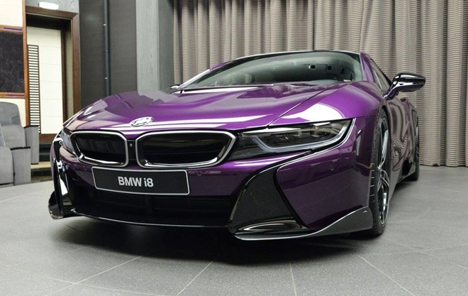 BMW i8 do chinh hang mau doc tai Abu Dhabi hinh anh 5