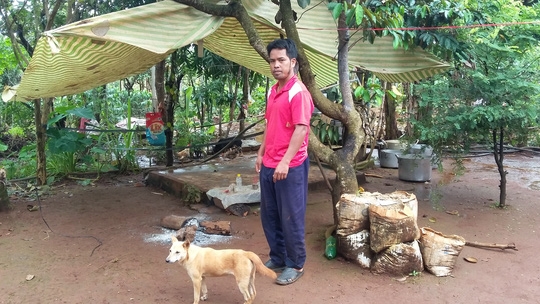  Vị trí nới phát hiện thi thể em N. 