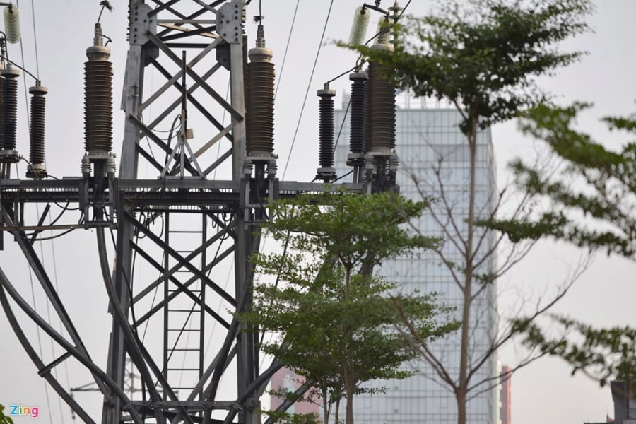 Ha Noi trong cay duoi luoi dien 110 KV hinh anh 2
