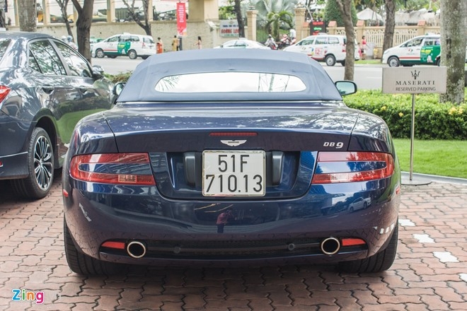 Aston Martin DB9 Volante ra bien trang tai Sai Gon hinh anh 5
