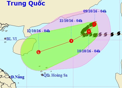 Bao so 6 giam cap, ap sat quan dao Hoang Sa hinh anh 1