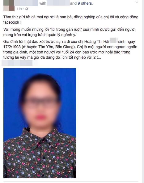 Cựu sinh viên trường báo tử vong, người nhà tố bệnh viện tắc trách, cấp cứu chậm trễ - Ảnh 1.