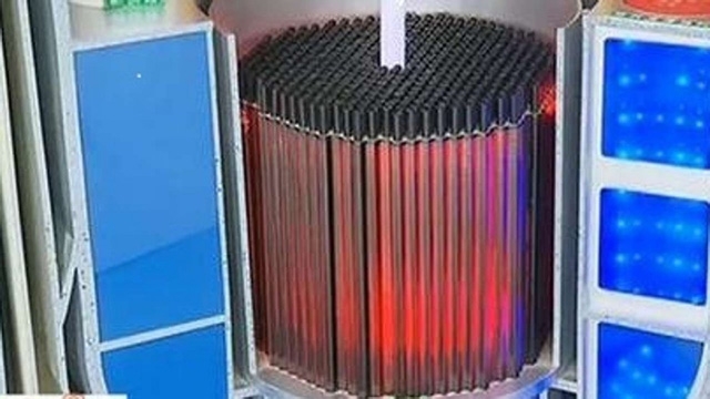 Một mô hình lò phản ứng để sản xuất điện được trưng bày tại Trung Quốc hồi tháng 4 (Ảnh: SCMP)