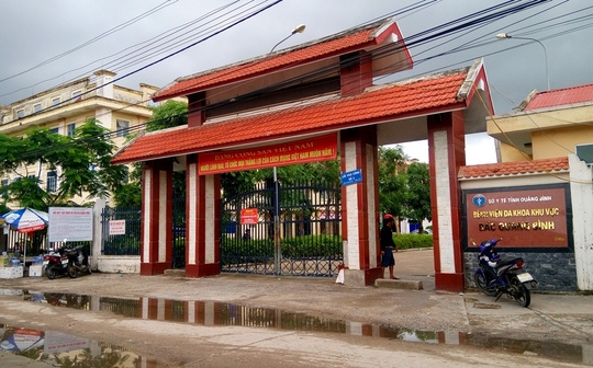Bệnh viện Đa khoa khu vực Bắc Quảng Bình, nơi xảy ra vụ việc