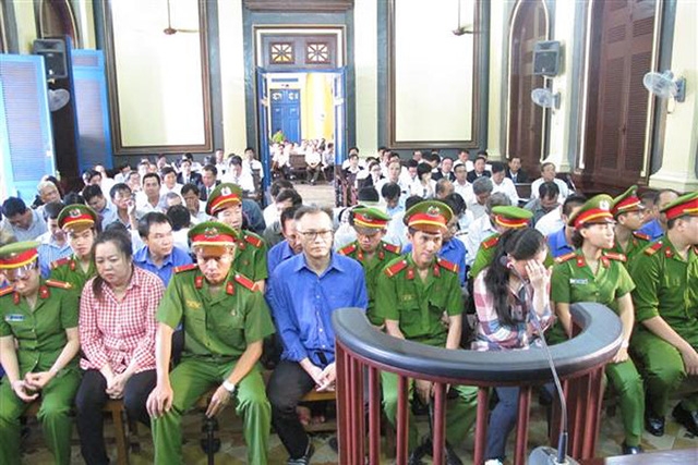 Các bị cáo tại tòa