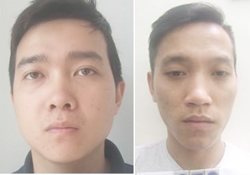 Phước (bên trái) và Thịnh /// Ảnh: Công an Q.Thanh Khê