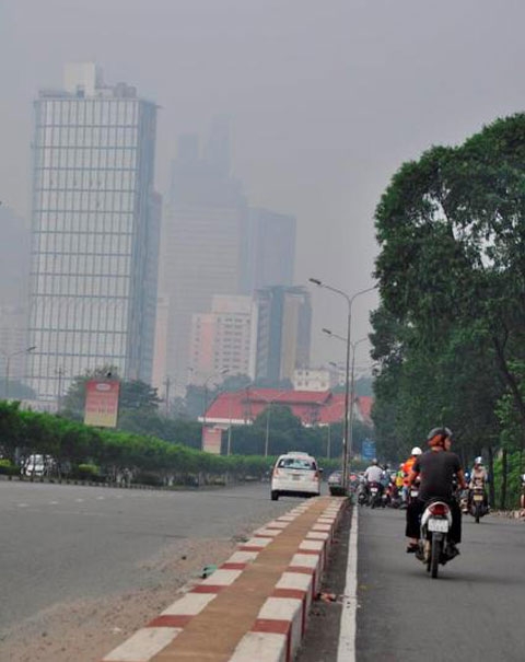 sương mù, sài gòn, ô nhiễm không khí, mưa, khí tượng