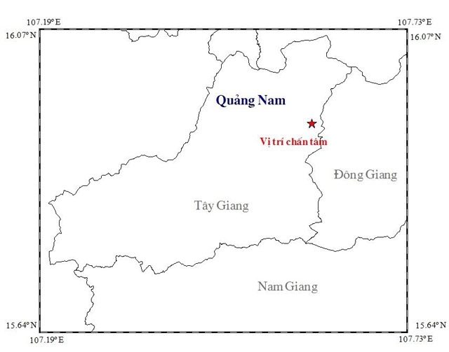 quang nam: lien tiep xay ra hai tran dong dat tren 3 do richter hinh anh 1