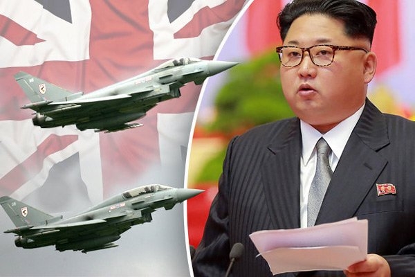Anh, Kim Jong-un, Triều Tiên, chiến cơ, Typhoon, tức giận, tập trận, Hàn Quốc, Mỹ, tên lửa, chiến tranh