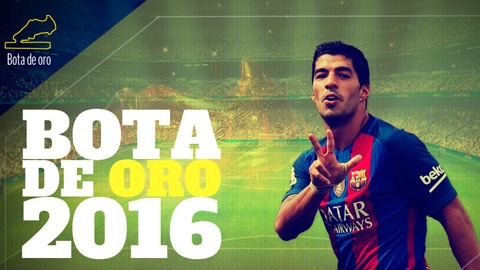 Hôm nay, Suarez nhận Chiếc giày vàng 2015/16