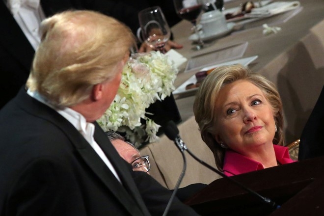 An toi cung nhau, Trump lai gay chien voi Clinton hinh anh 2