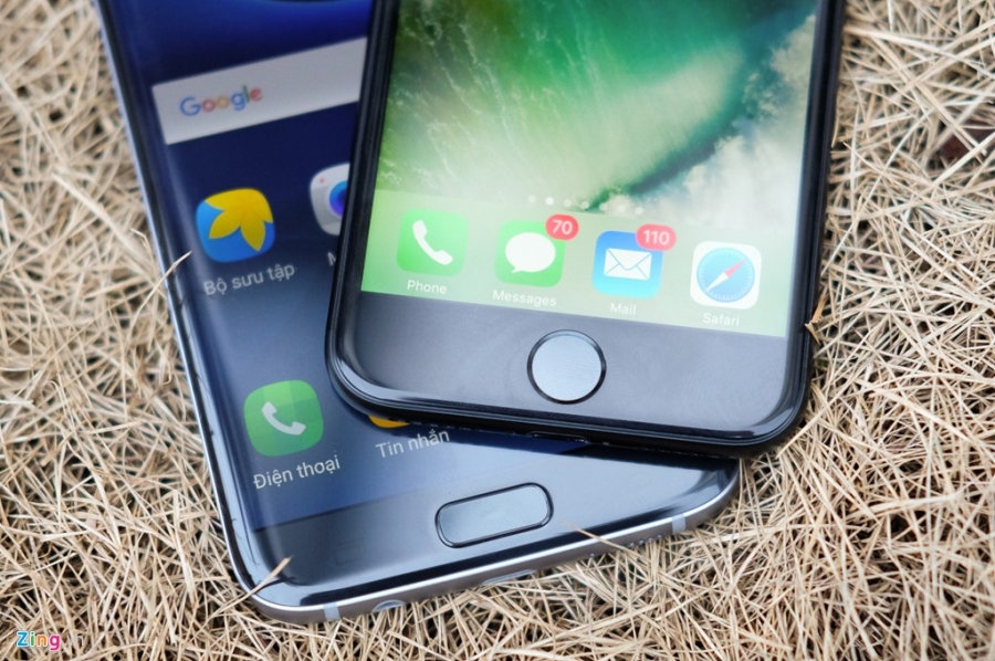 Phien ban mau den cua Galaxy S7 edge va iPhone 7 do dang hinh anh 8