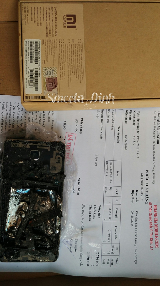 Xiaomi Mi4 phát nổ trong túi quần người dùng Việt ảnh 5